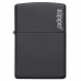 ISQUEIRO ZIPPO LOGO BLACK MATTE